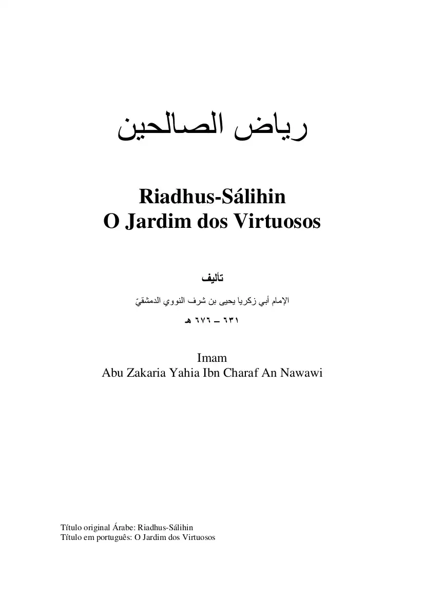 Capa do Livro O Jardim dos Virtuosos